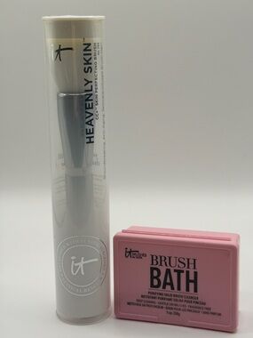 it cosmetics Heavenly Skin CC+ Perfector Brush w/Bonus it Brush Bath NEW/SEALED!